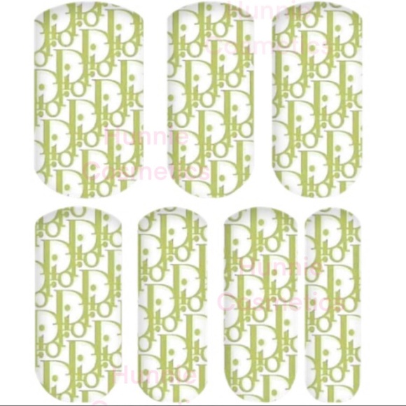 Green dior nail decals - Picture 1 of 2